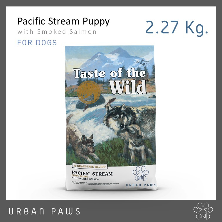 อาหารสุนัข Taste of the wild - Puppy สูตรแซลมอนรมควัน สำหรับลูกสุนัข ขนาด 2.27 Kg. (5 lbs.)