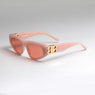 แว่นกันแดด BALENCIAGA รุ่น  BB0095S 003 SIZE 53 MM. (PINK-GOLD-RED)