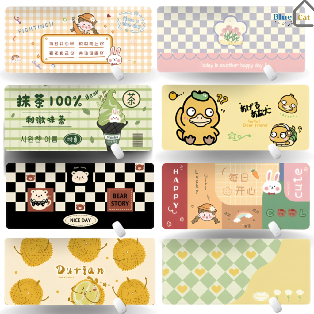 พร้อมส่ง แผ่นรองเมาส์ ขนาด80x30 ที่รองเมาส์ ลายน่ารัก รองเมาเกมมิ่ง ลื่นไหล