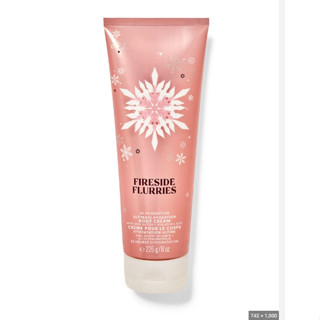 Bath &amp; Body Works BBW Ultra Shea Body Cream Signature Collection FIRESIDE FLURRIES 226 g. ครีมบำรุงผิวกายแบรนด์ดังจากUSA