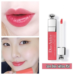 Beauty-Siam แท้ทั้งร้าน !! ลิปขนาดปกติ DIOR LIP TATTOO สี 451 ปริมาณ 90% NO BOX