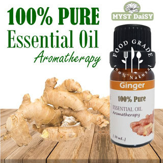 [10 mL.] Food Grade 100%Pure Essential Oil น้ำมันหอมระเหยขิงไทย (Ginger) บริสุทธิ์100%ไม่ผสม (ไม่ใช่กลิ่นสังเคราะห์)