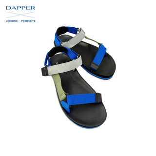 DAPPER x LEISURE PROJECTS รองเท้าแตะรัดส้น Colorblock Slingback สีน้ำเงิน (HSKN1/1654SB)