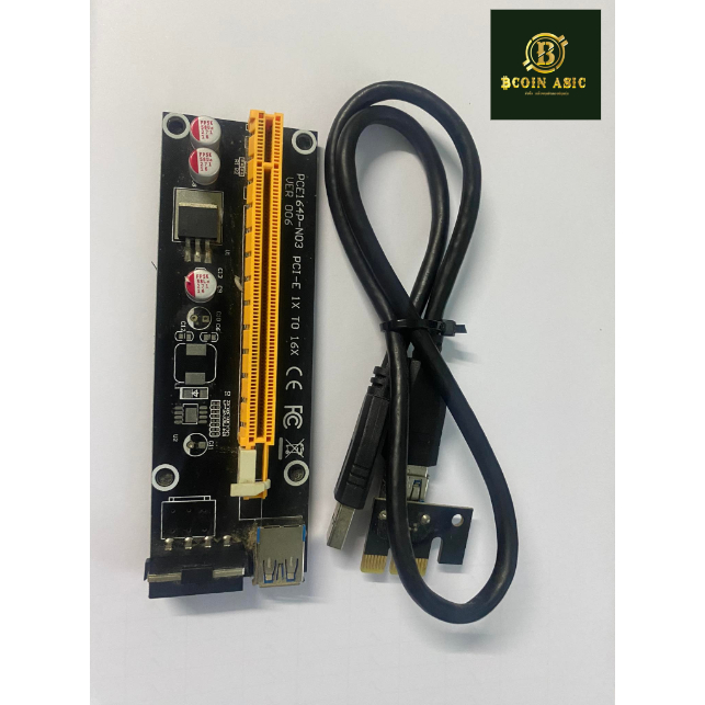 สายไรเซอร์ Riser card PCI-E 1X TO 16X VER 006