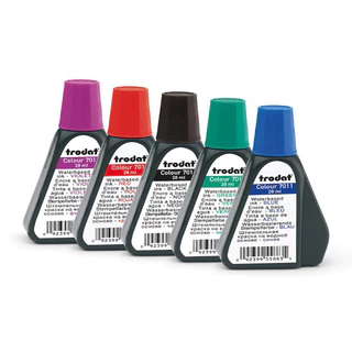 หมึกตรายาง หมึกเติมตรายาง สำหรับ ตรายางหมึกในตัว รุ่น trodat 7011 ขนาด 28 ml ของแท้ 100% [S24]