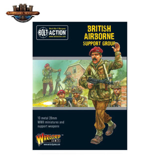 [พร้อมส่ง]warlord game-British Airborne Support Group (HQ, Mortar &amp; MMG)