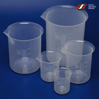 บีกเกอร์พลาสติก, GRADUATED BEAKERS Low Form, PP