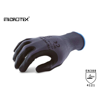 ถุงมือถักเคลือบไมโครโฟมไนไตร ดอท MICROTEX® รุ่น HI-GRIP DOT