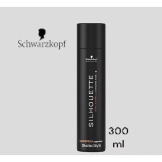 สเปรย์ฝุ่น ซีลูเอทท์ 300 มล. Schwarzkopf ProfessionalSILHOUETTEPureFormulaInvisible hold Hairspray 300ml.