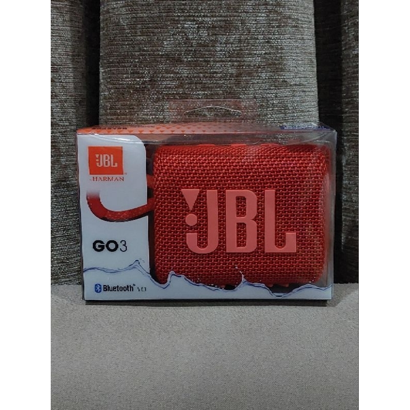 (❤️used like new❤️) JBL Go 3 ของแท้ ลำโพงบลูทูธ ลำโพงพกพา ลำโพงไร้สาย สี Red