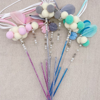 KTCAT ไม้ตกแมว รุ่นปอมปอม มีกระดิ่ง ของเล่นแมว ขนนุ่ม ไม้ล่อ…