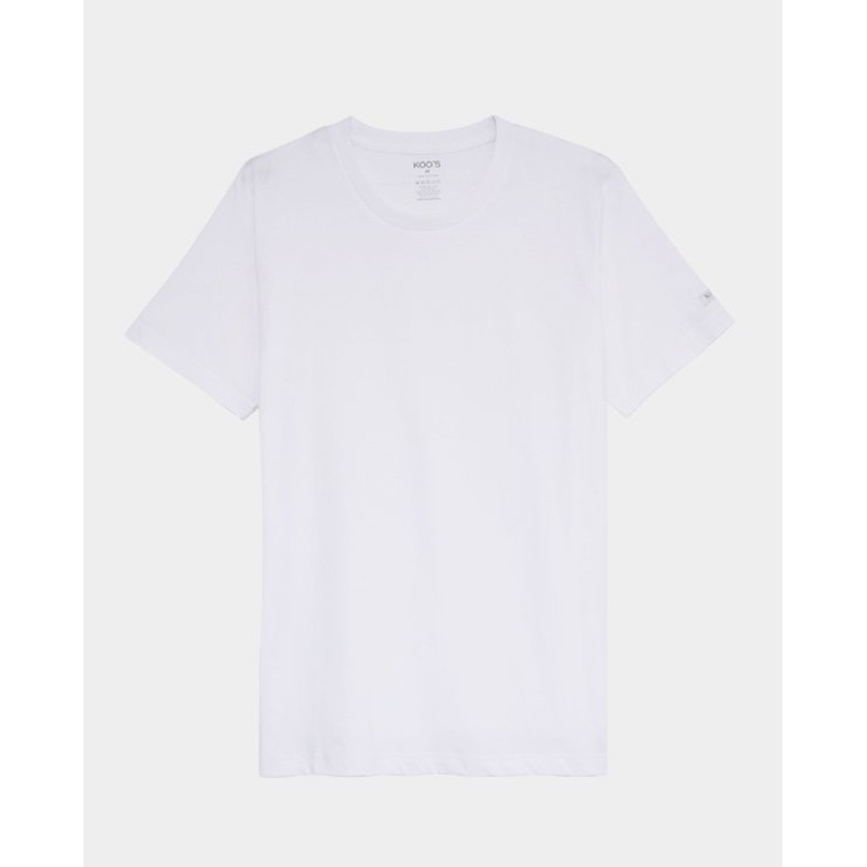 koo’sแขนสั้นคอกลมสีขาว