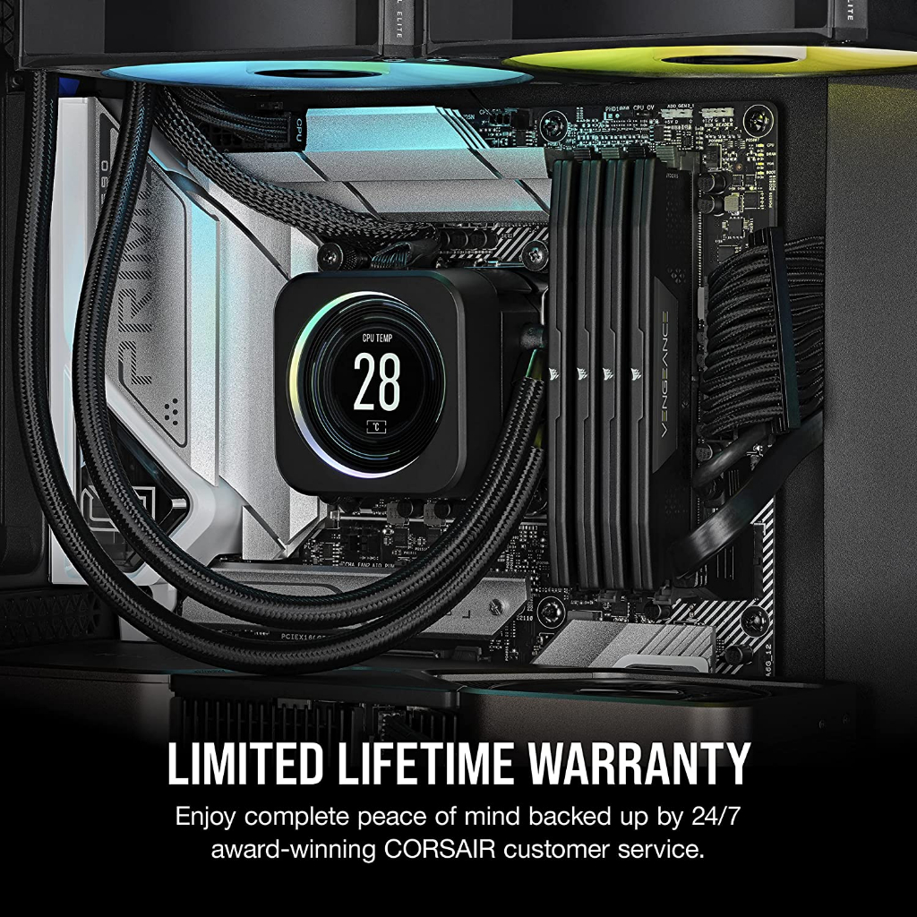 32GB (16GBx2) DDR5 5200MHz RAM (แรมพีซี) CORSAIR VENGEANCE DDR5 (BLACK) (CMK32GX5M2B5200C40) #7