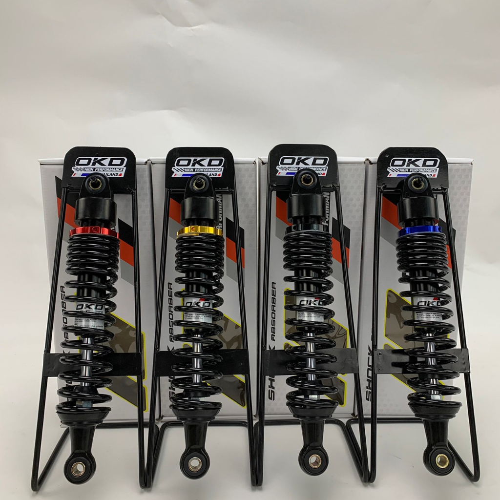 โช๊คOKD WAVE BLACK BOOM ( Waveเก่า-2018 ปาด )  okd thailand โช๊คokd okd/pigparts/Nova R