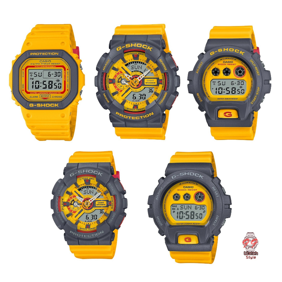 Casio G-Shock รุ่น DW-5610Y-9,DW-6900Y-9,GA-110Y-9A,GMA-S110Y-9A,GMD-S6900Y-9A