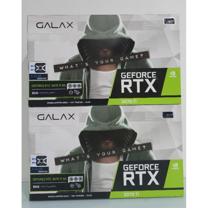 VGA (การ์ดแสดงผล) GALAX GEFORCE RTX 3070 TI SG (1-CLICK OC) - 8GB GDDR6X LHR (มือสอง) ประกันศูนย์ไทย