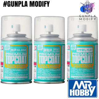 MR.PREMIUM TOPCOAT (GLOSS, SEMI-GLOSS, FLAT) สเปรย์เคลียร์สูตรน้ำกระป๋องขนาด 37 ml
