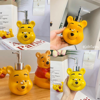 พร้อมส่ง🍯 ขวดปั๊ม หมีพูห์ Winnie The Pooh ขวดปั๊มสบู่เหลว ขวดปั๊มเจล เซรามิค ceramic น่ารักมาก โมเดล ของขวัญ ขวดน่ารักๆ