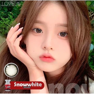 เลนส์ตาหวาน ✨ ขนาดตาโต Bigeyes Snow white brown/ gray ของแท้ มีอย ไทย ผลิตที่เกาหลี