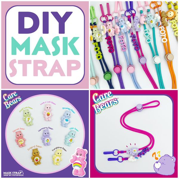 CAREBEARS #1 | Mask Strap สายคล้องแมสแคร์แบร์ (เลือกสีตามแบบได้เลยค่ะ)