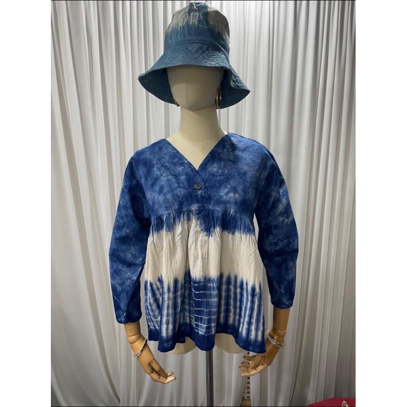 🔥 PROFESS เสื้อคอวี ผ้าฝ้ายย้อม (รุ่นV-01,V-02)