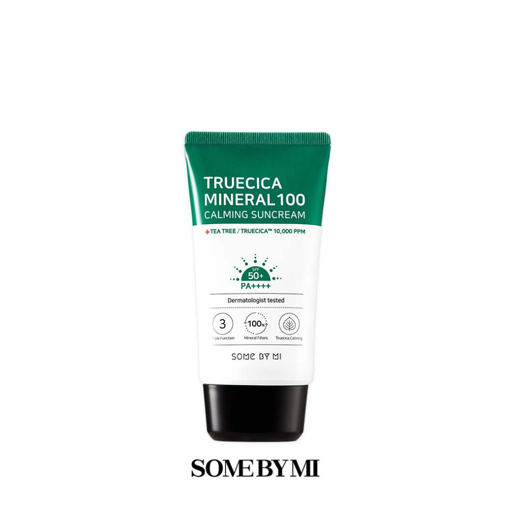 SOME BY MI TRUECICA MINERAL CALMING TONE-UP SUNCREAM SPF50+ PA++++ 50ml โทนอัพปรับสภาพผิว
