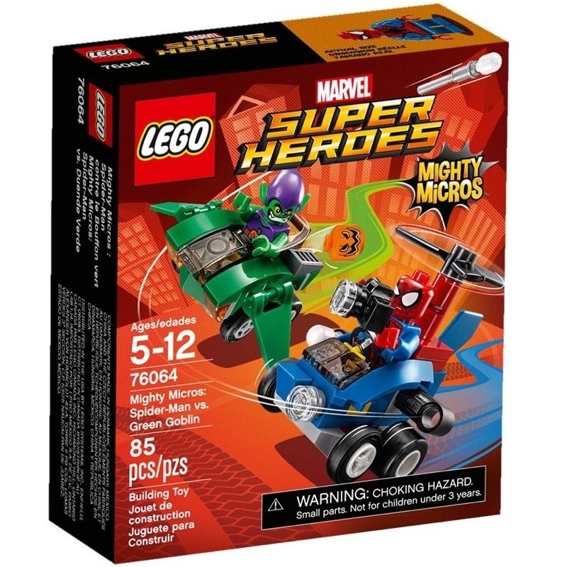 เลโก้​ LEGO Super Heroes 76064 Spider-Man vs. Green Goblin (Box Minor Damage)