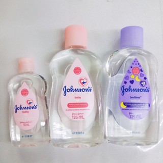 จอห์นสัน เบบี้ ออยล์ 50 , 125 มล. จอนสัน ออยล์บำรุงผิว Johnsons baby oil 50 , 125 ml Johnson &amp; Johnson