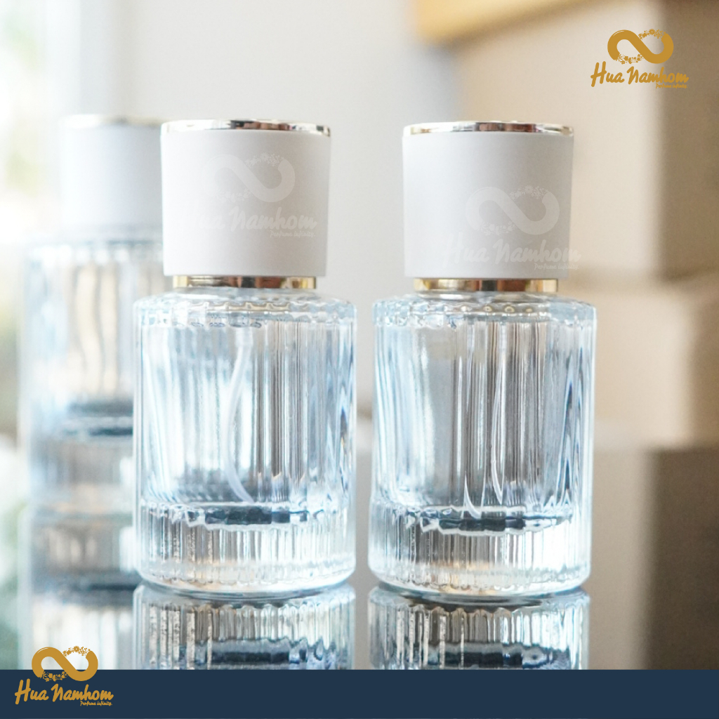 ขวดสเปรย์ ทรงโคเอ้กลม ฝาครีม ปริมาณบรรจุ 30-50ml