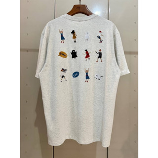 ADER ERROR EMBROIDERED COTTON T-SHIRT เสื้อยืดคอกลมแขนสั้น แบรนด์เอเดอร์ เออเรอร์