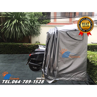 โรงจอดรถ CARSBRELLA รุ่น TWIN SCOOT  Aluminium Frame