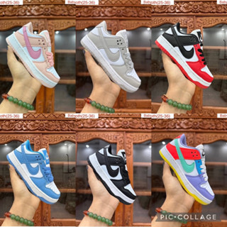 New S  Bรองเท้าผ้าใบแฟชั่นเด็ก100%👍👍รองเท้าผ้าใบเด็กแบบผูกเชือกสีมาใหม่👟👟