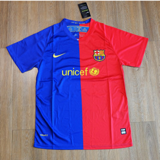 เสื้อบาร์เซโลน่า ย้อนยุค ทีมเหย้า ปี 2008-09 เกรด AAA Barcelona Retro Home 2008-09 AAA บาร์ซ่า