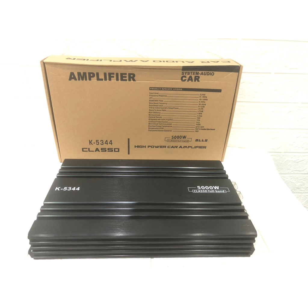 Power​ class-D รุ่น​K-5344 5000Watt​ ​Max  เสียงดี ให้กำลังขับที่ทรงพลัง