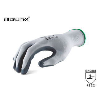 ถุงมือถักเคลือบไนไตร MICROTEX® รุ่น NITRILE | งานช่าง | กันลื่น | สัมผัสน้ำมัน