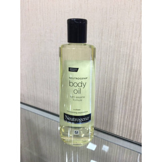 Neutrogena Body Oil นูโทรจีน่า บอดี้ ออยล์ ไลท์ เซซามี่ 250 มล.