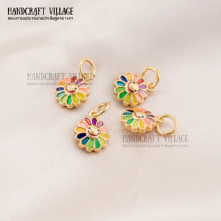 จี้ทองแดงชุบทอง14K/18K ประดับเพชร น่ารักมาก งานเกรดพรีเมียม สีทนทาน ไม่ขึ้นสนิม ผีเสื้อ จี้ดอกไม้ จี้ทำสร้อย