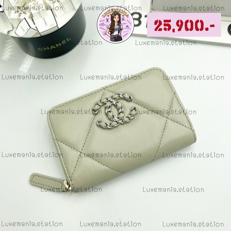👜: New!! Chanel 19 Zippy Card Holder  ‼️ก่อนกดสั่งรบกวนทักมาเช็คสต๊อคก่อนนะคะ‼️