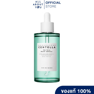 [ ของแท้ พร้อมส่ง ] SKIN1004 Madagascar Centella  Tea Trica Relief Ampoule 100 ml สูตรสีเขียวลดสิว