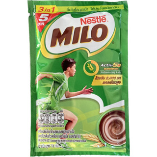 MILO ไมโล แอคทิฟ-โก 3อิน1 เครื่องดื่มช็อกโกแลตมอลต์ สูตรปกติ 18 กรัม