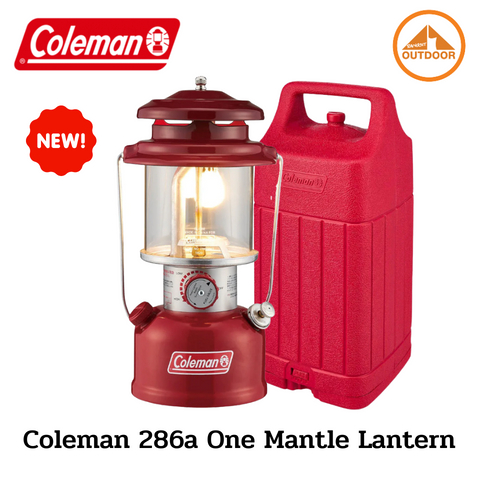 Coleman 286a One Mantle Lantern new 2022 #Red ตะเกียงนำ้มัน 1 ไส้ของแท้จากโคลแมน