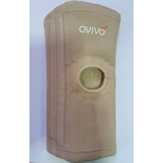 avivo Knee support with stays ผ้ายืดให้ความยืดหยุ่นตัวสูงประคองข้อเข่า มีแกน เปิดหัวเข่า (brown)