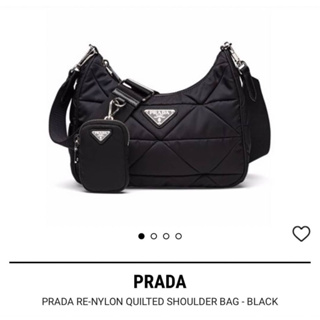 Prada Re-Nylon padded hobo bag(Ori)เทพ 📌size 24 cm. 📌สินค้าจริงตามรูป งานสวยงาม งานหนังแท้