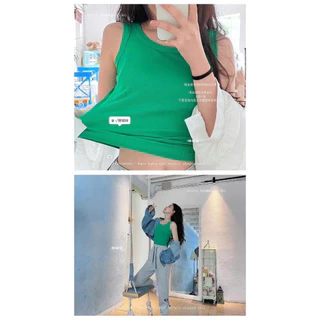 แฟชั่นใหม่ สไตล์เกาหลี เสื้อกล้ามผู้หญิง เสื้อยืดเสื้อกั๊ก ใส่สบายดูผอม #001 NBX