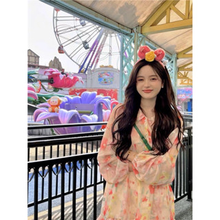 🌸💛🧡Pastel Flower Long Dress🧡🌞🌸ป้ายypy