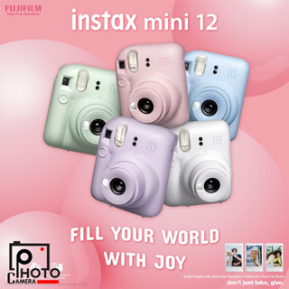 กล้อง Instax mini 12 มี 5 สีพาสเทล พร้อมส่ง รับประกันศูนย์ฟูจิ Thailand