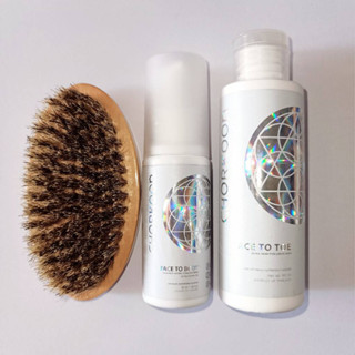 Chorkoon ชุดเริ่มต้นมีเจลอาบน้ำขนาด 90ml เซรั่มทาผิว 50ml และ แปรงขนม้าไม่มีด้าม