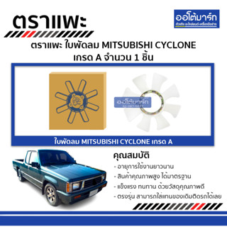 ตราแพะ ใบพัดลม MITSUBISHI CYCLONE เกรด A จำนวน 1 ชิ้น