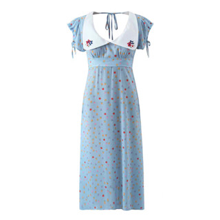 [𝗣𝗥𝗘-𝗢𝗥𝗗𝗘𝗥]🍋🍊🍓Fruity dress เดรสกระโปรงยาวมีแขนเปิดหลัง