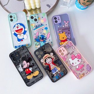 เคสหลังกันกล้องสกรีนลายการ์ตูน เคสหลังแข็งโดเรม่อน วันพีชสำหรับรุ่นSAM-A10S-A20/Huawei-Y6S